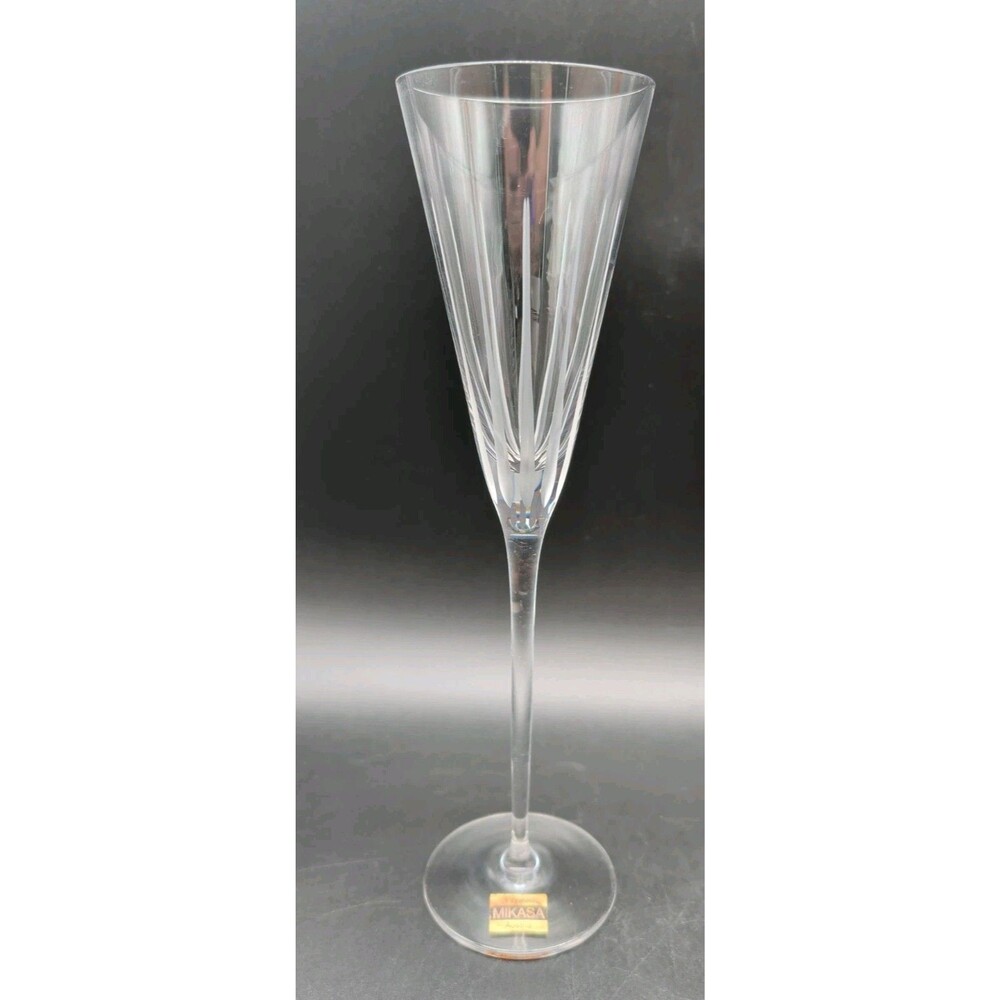 Vtg Mikasa Borealis Crystal Champagne Flute Toasting Glass Austria Replacement